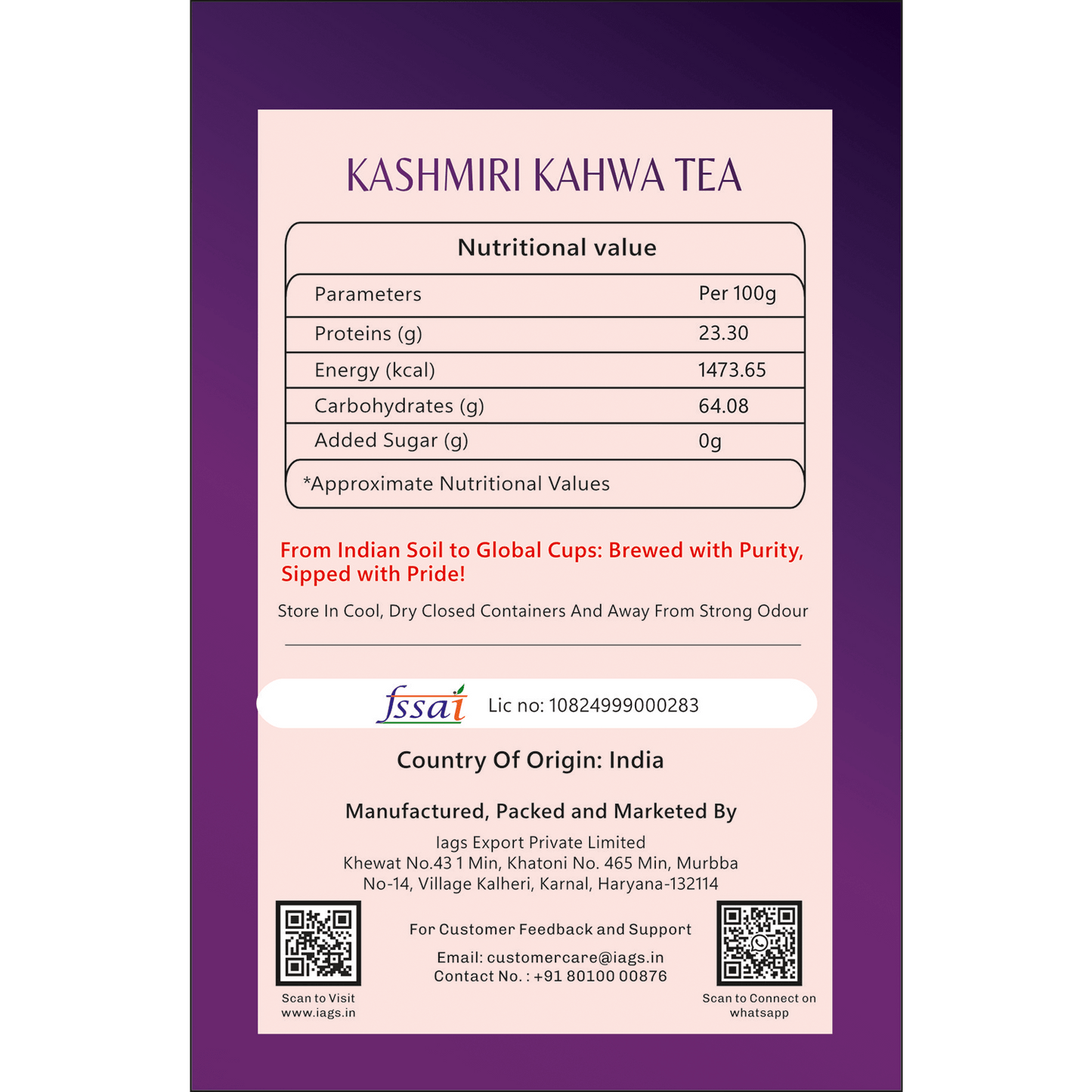 Kashmiri Kahwa Tea