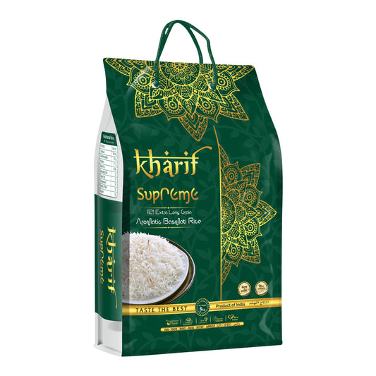 Kharif Supreme Rice (Extra long grain aromatic basmati rice)